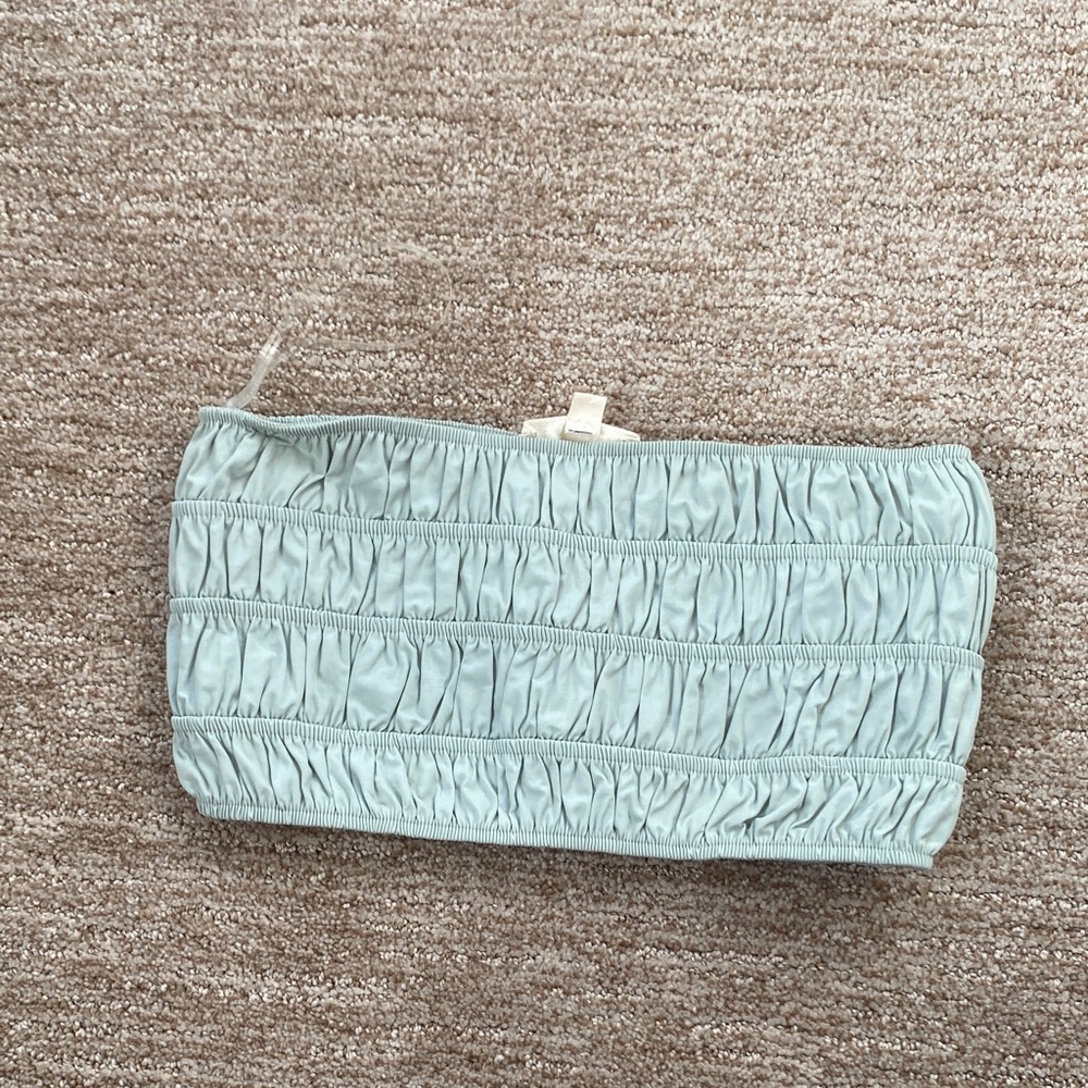 La Hearts Light Blue Cosmetic Bag